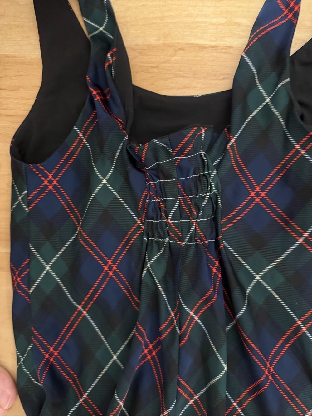 Lauren Ralph Lauren Tartan Sleeveless Asymmetrical Slip Dress Alterations Size 4 - Picture 5 of 7